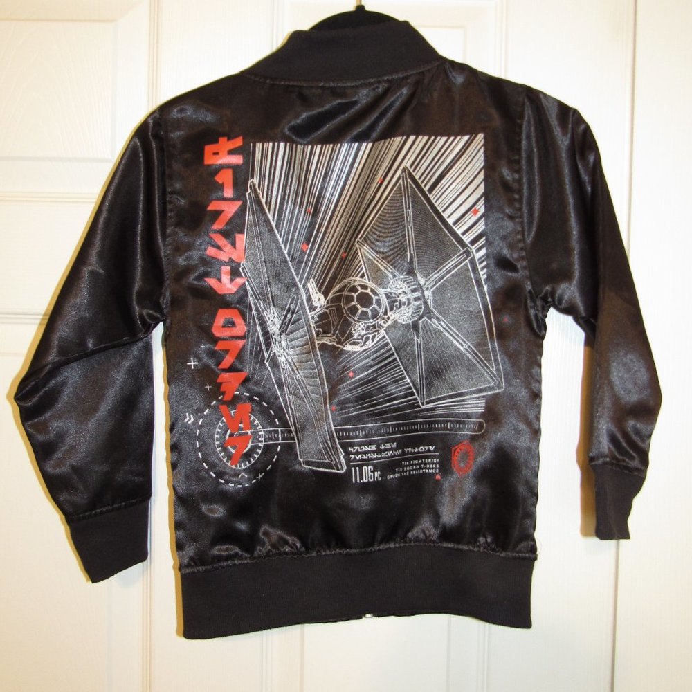 Star Wars XS Child's Lined Zip Jacket Crush the Resistance